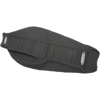 SDG 6-Ribbed Seat Cover Black Ribs/Black Top/Black Sides