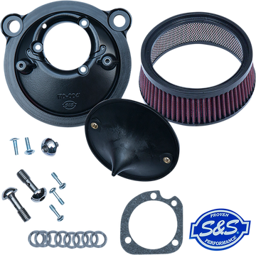 S&S CYCLE Super Stock™ Stealth Air Cleaner Kit Black 1700302E