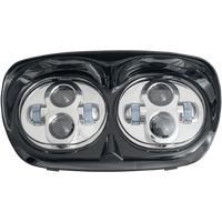 RIVCO PRODUCTS LED Headlight Assembly Road Glide Chrome LED145C