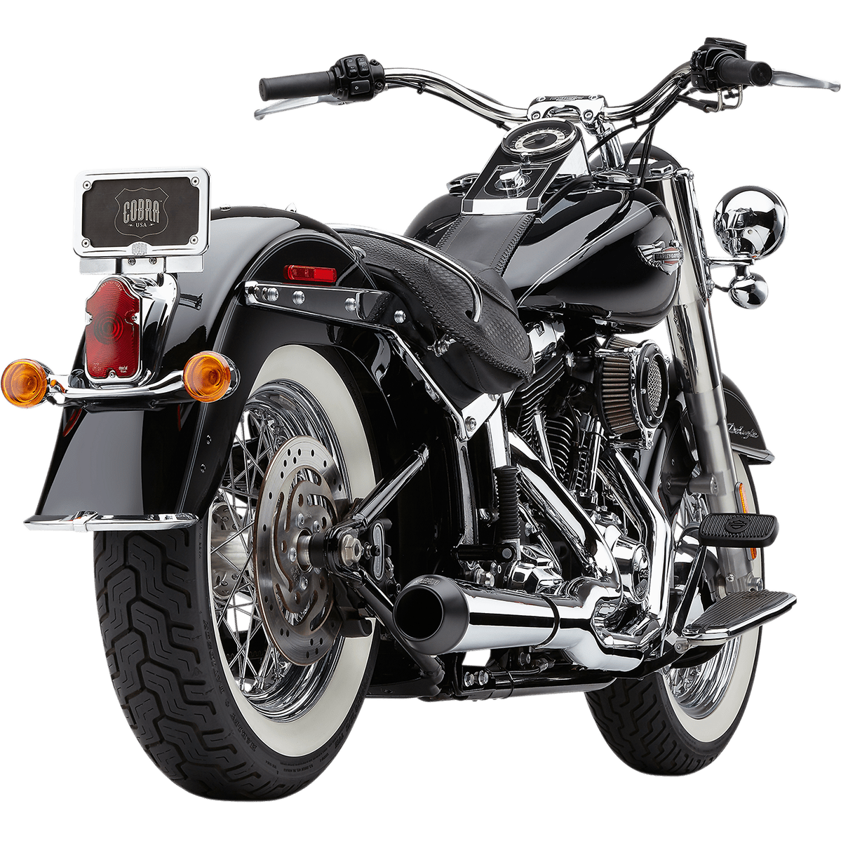 COBRA El Diablo Exhaust Chrome '12-'17 Softail 6483