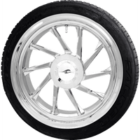 COASTAL MOTO Hurricane 3D Rear Right Wheel 18"/Chrome /Falken Tire 215/45ZR18