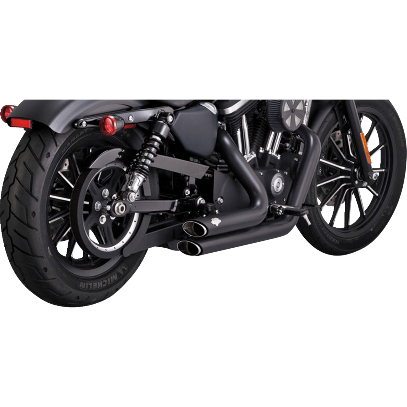 VANCE & HINES Shortshots Staggered Exhaust System Black 47329