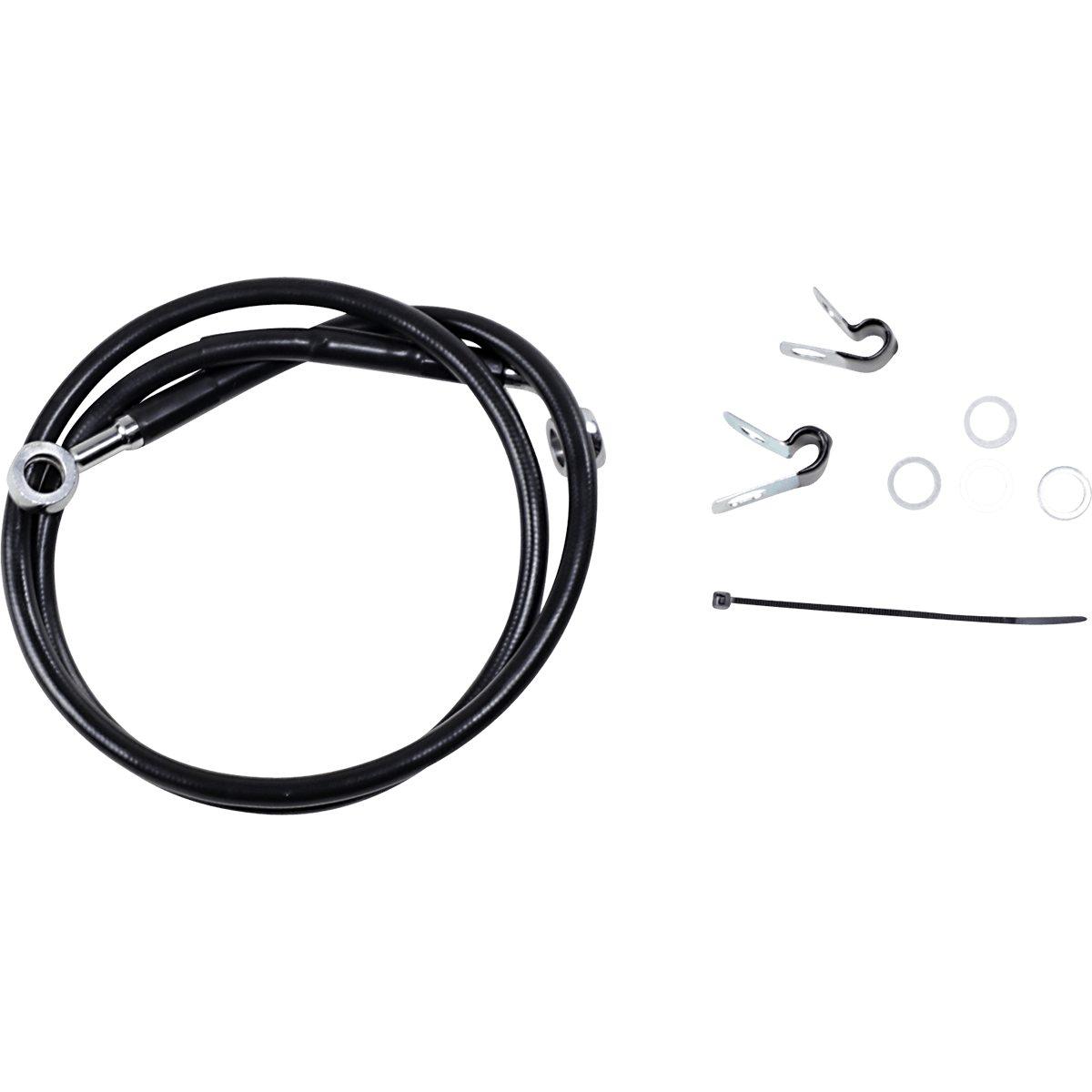 DRAG SPECIALTIES Brake Line Front (Upper) Black