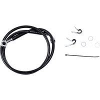 DRAG SPECIALTIES Brake Line Front (Upper) Black