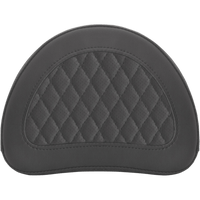 SADDLEMEN Sissy Bar Pad Lattice Stitched Black 0513SM