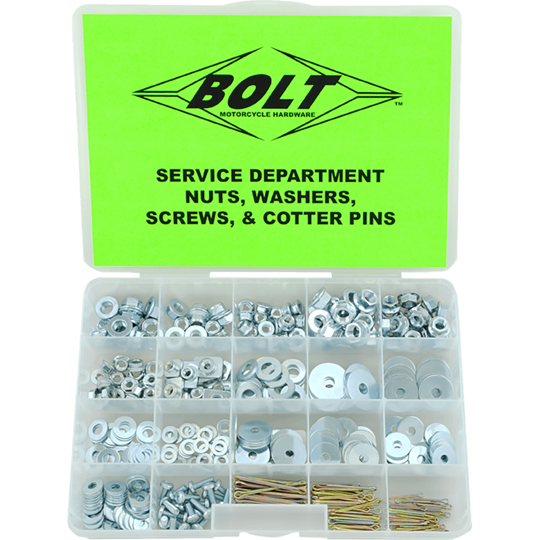 BOLT Assortment Miscellaneous Parts 410-Piece SVCNWSC