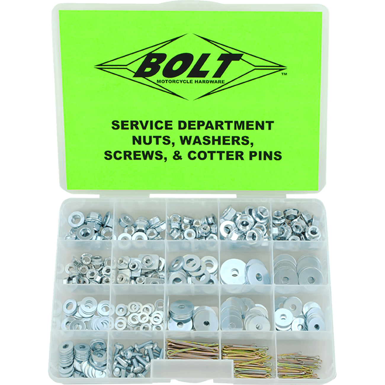 BOLT Assortment Miscellaneous Parts 410-Piece SVCNWSC