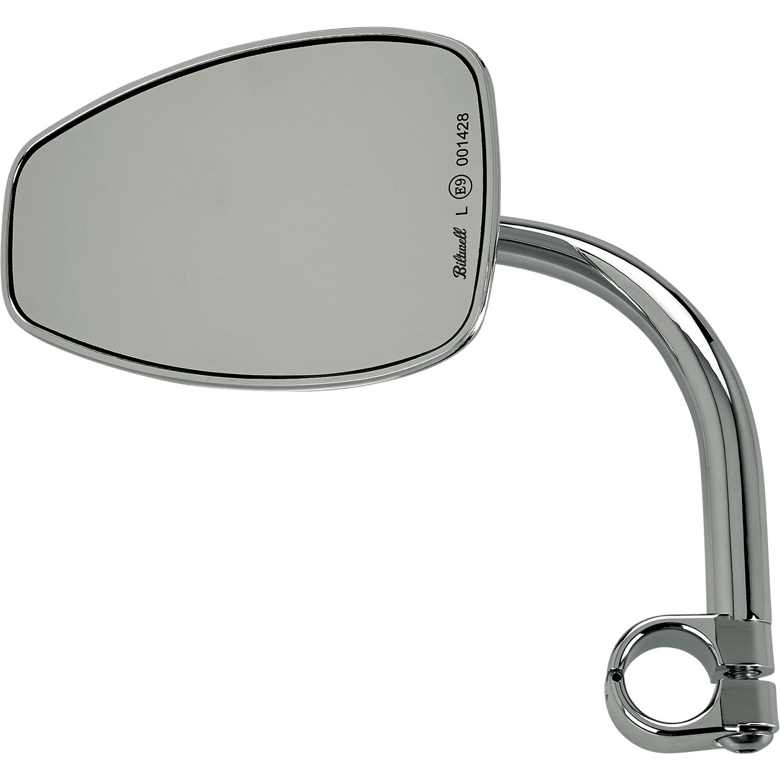 BILTWELL Clamp-On Utility Mirror Tear Drop Chrome 6504578531