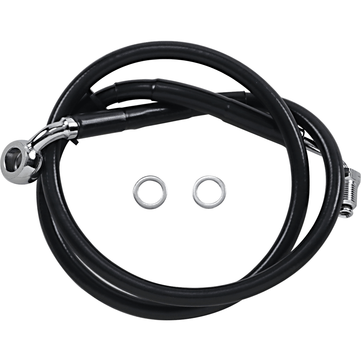 DRAG SPECIALTIES Brake Line +8" Black '18-'21 Softail