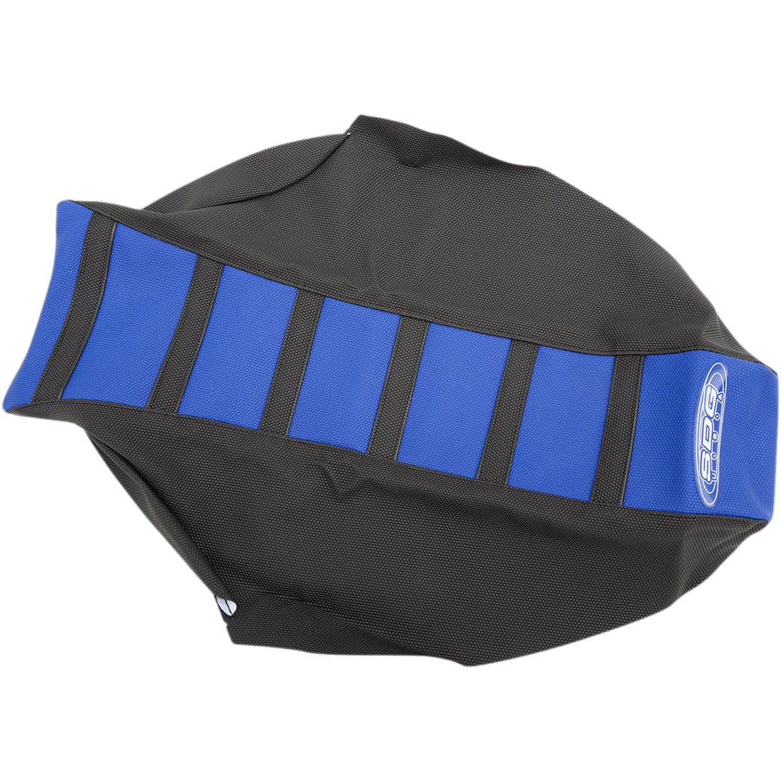 SDG 6-Ribbed Seat Cover Black Ribs/Blue Top/Black Sides