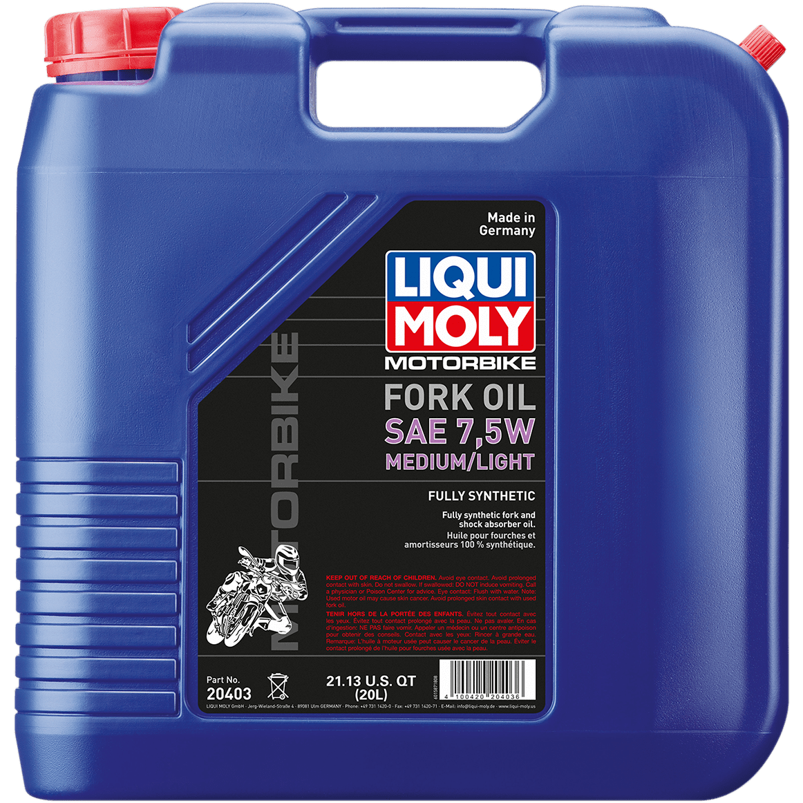 LIQUI MOLY Lite/Medium Fork Oil 7.5wt 20L 20403