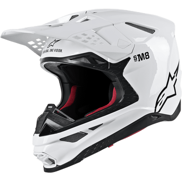 ALPINESTARS Supertech M8 Helmet MIPS® Gloss White Small 83007192180SM