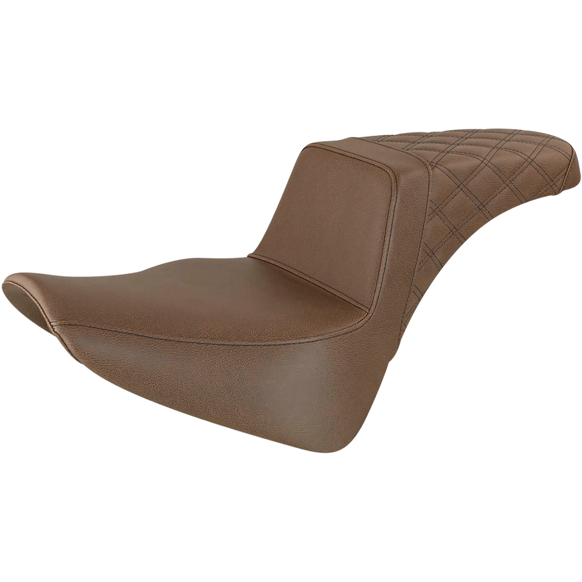 SADDLEMEN Step-Up Seat Rear Lattice Stitch Brown 81833173BR