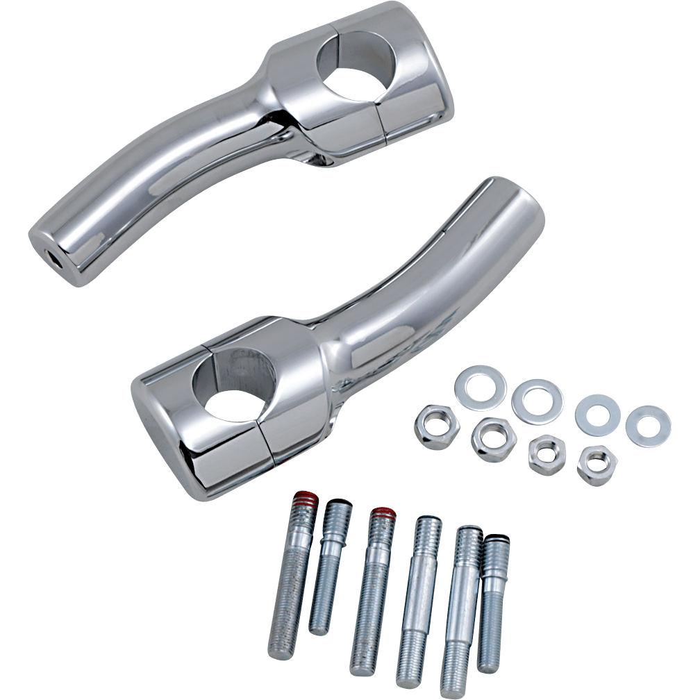 DRAG SPECIALTIES Risers Big Buffalo Pullback 5-1/2" Chrome