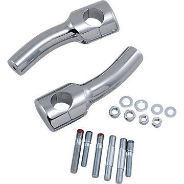 DRAG SPECIALTIES Risers Big Buffalo Pullback 5-1/2" Chrome