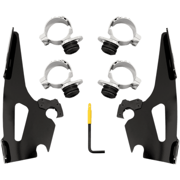 MEMPHIS SHADES Fats/Slim/Sportshield Mounting Kit Black Scout MEB2019