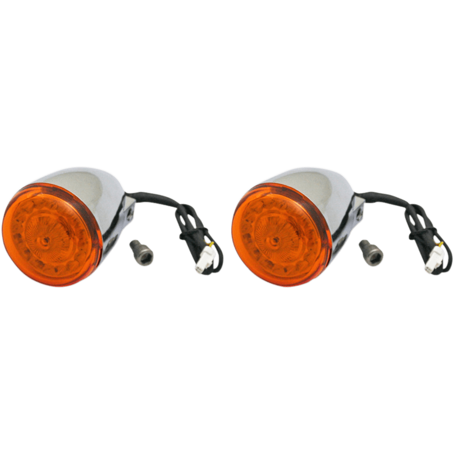 CUSTOM DYNAMICS ProBEAM® Turn Signals Chrome/Amber PBINDRTSAC