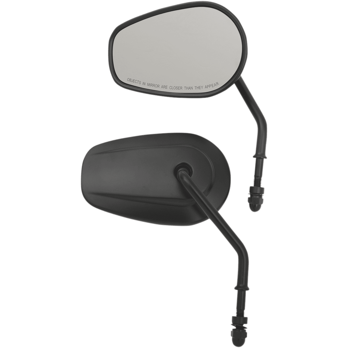 DRAG SPECIALTIES Replacement Mirrors Short Stem Black