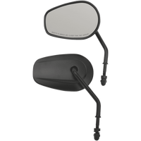 DRAG SPECIALTIES Replacement Mirrors Short Stem Black