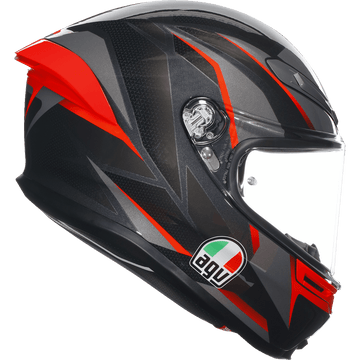 AGV K6 S Helmet Slashcut Black/Gray/Red XL 2118395002014XL