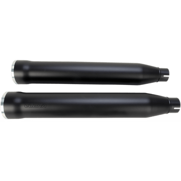 COBRA 3" RPT Mufflers for '07-'17 Softail Black 6053B