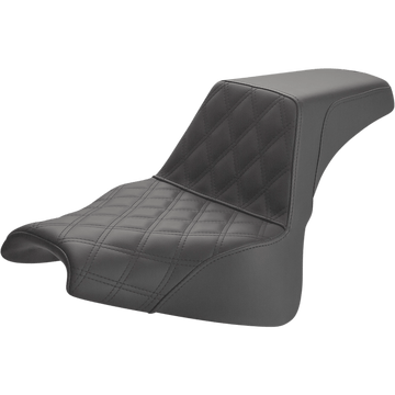 SADDLEMEN Step-Up Seat Front Lattice Stitch Black FXFB 81828172