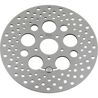 DRAG SPECIALTIES Drilled Brake Rotor Front 11.8" Touring/Trike