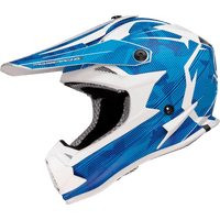 MOOSE RACING Youth F.I. Helmet Agroid Camo MIPS® Blue/White Medium 01111533