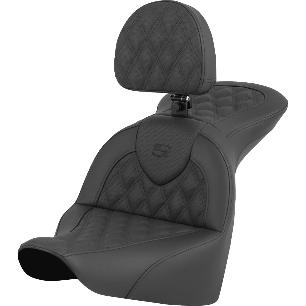 SADDLEMEN RoadSofa™ Seat Lattice Stitch with Driver Backrest FLFB/FXBR '18-'24 81827182BR