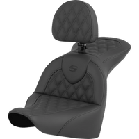 SADDLEMEN RoadSofa™ Seat Lattice Stitch with Driver Backrest FLFB/FXBR '18-'24 81827182BR