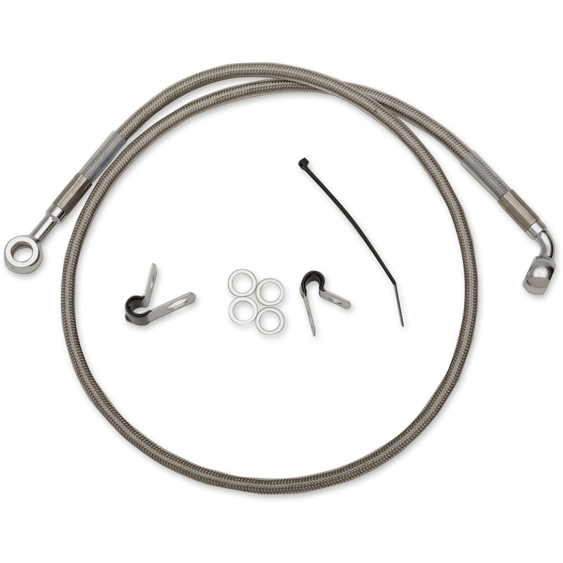 DRAG SPECIALTIES Brake Line Front (Upper) Stainless Steel