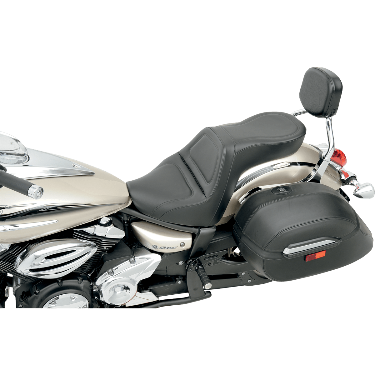 SADDLEMEN Seat Explorer™ without Backrest Stitched Black XVS950 Y09140291