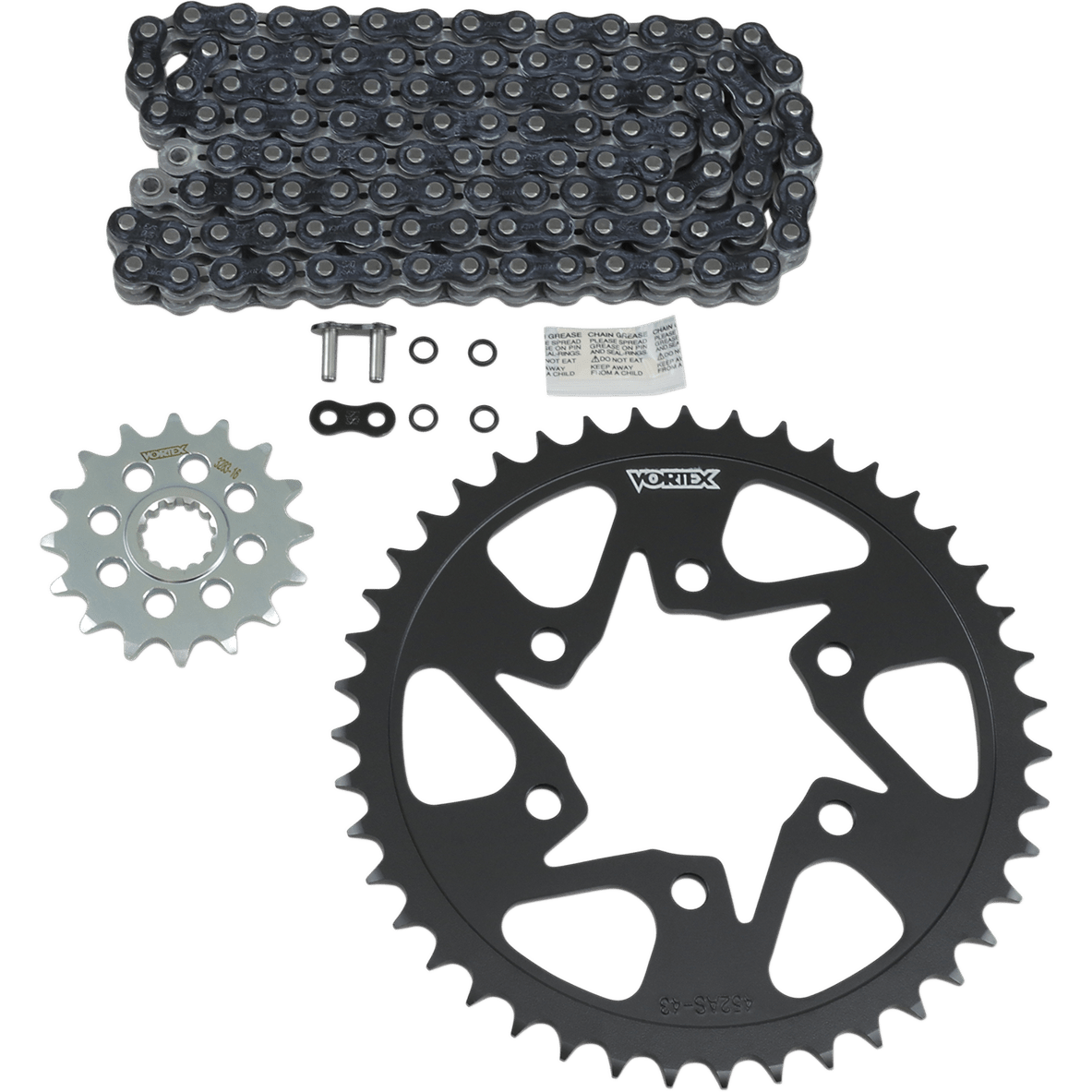 VORTEX Chain Kit Black Kawasaki ZX-6R CK6387