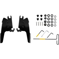 MEMPHIS SHADES Batwing Mounting Kit Black Chief Bobber MEB2071