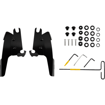 MEMPHIS SHADES Batwing Mounting Kit Black Chief Bobber MEB2071