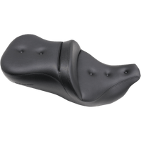 SADDLEMEN Pillow-Top Roadsofa™ Seat with Backrest Black FLH/FLT '08-'23 80807B181