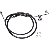 DRAG SPECIALTIES Brake Line Rear ABS Black