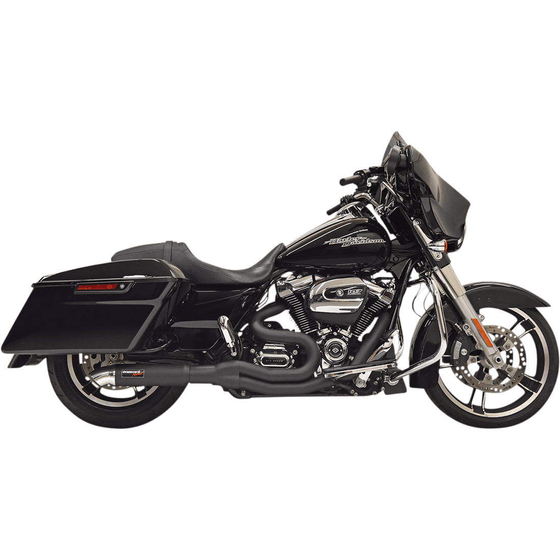 BASSANI XHAUST 2:1 Exhaust Black 1F88B