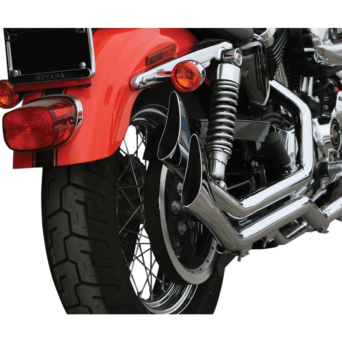 PAUGHCO Side by Side Upsweep Exhaust System Chrome 7194SBS