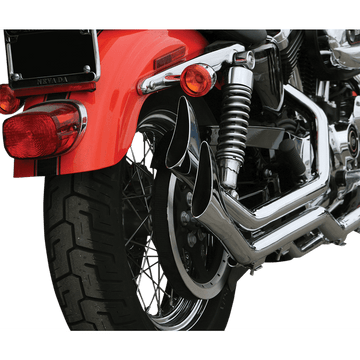 PAUGHCO Side by Side Upsweep Exhaust System Chrome 7194SBS