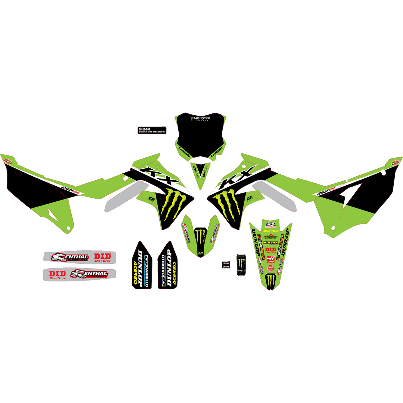 D'COR VISUALS Graphic Kit '23 Monster Energy 2020663