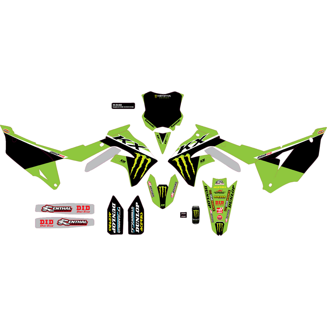 D'COR VISUALS Graphic Kit '23 Monster Energy 2020663