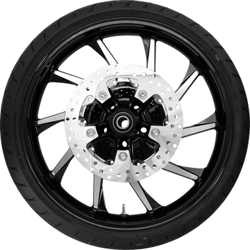 COASTAL MOTO Hurricane Front Wheel Black Cut (21") | Rotors (11.8") | Dunlop Tire (130/60B21)