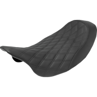 SADDLEMEN Renegade Solo Seat Black Lattice Stitched '08-'23 FLH 80807B002LS