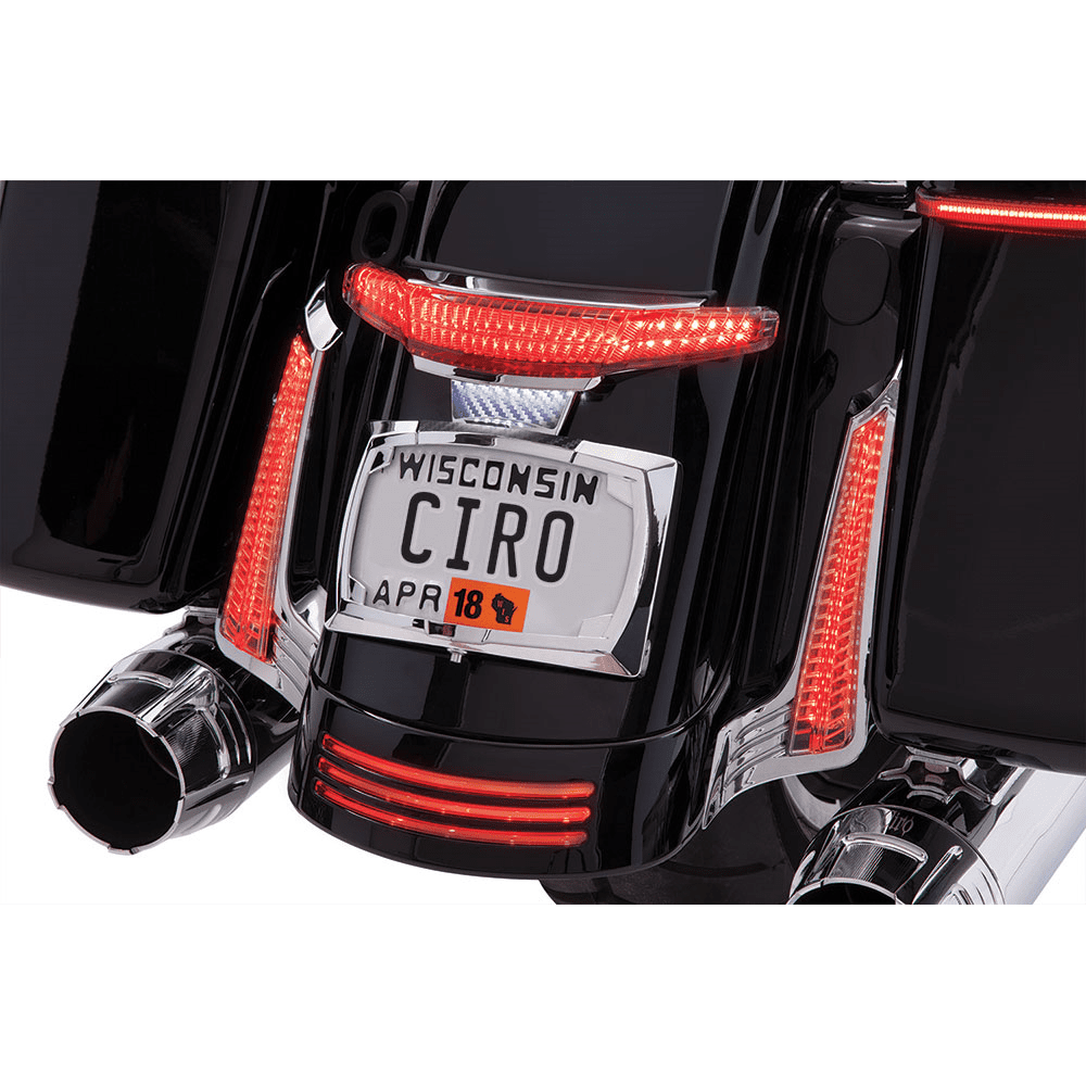 CIRO Taillight/License Plate Holder Chrome