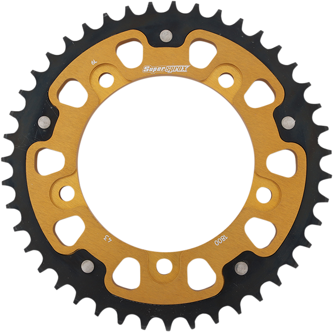 SUPERSPROX Stealth Rear Sprocket 43 Tooth Gold Suzuki/Triumph RST180043GLD