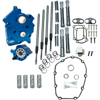 S&S CYCLE Cam Chest Kit without Cams Chain Drive Oil Cooled Chrome Pushrods M8 3101263