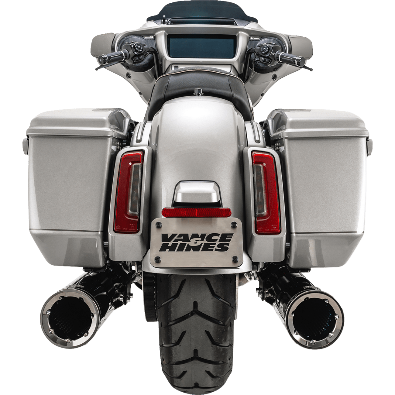 VANCE & HINES Hi-Output Slip-On Mufflers Dark Chrome 4-1/2" 16468