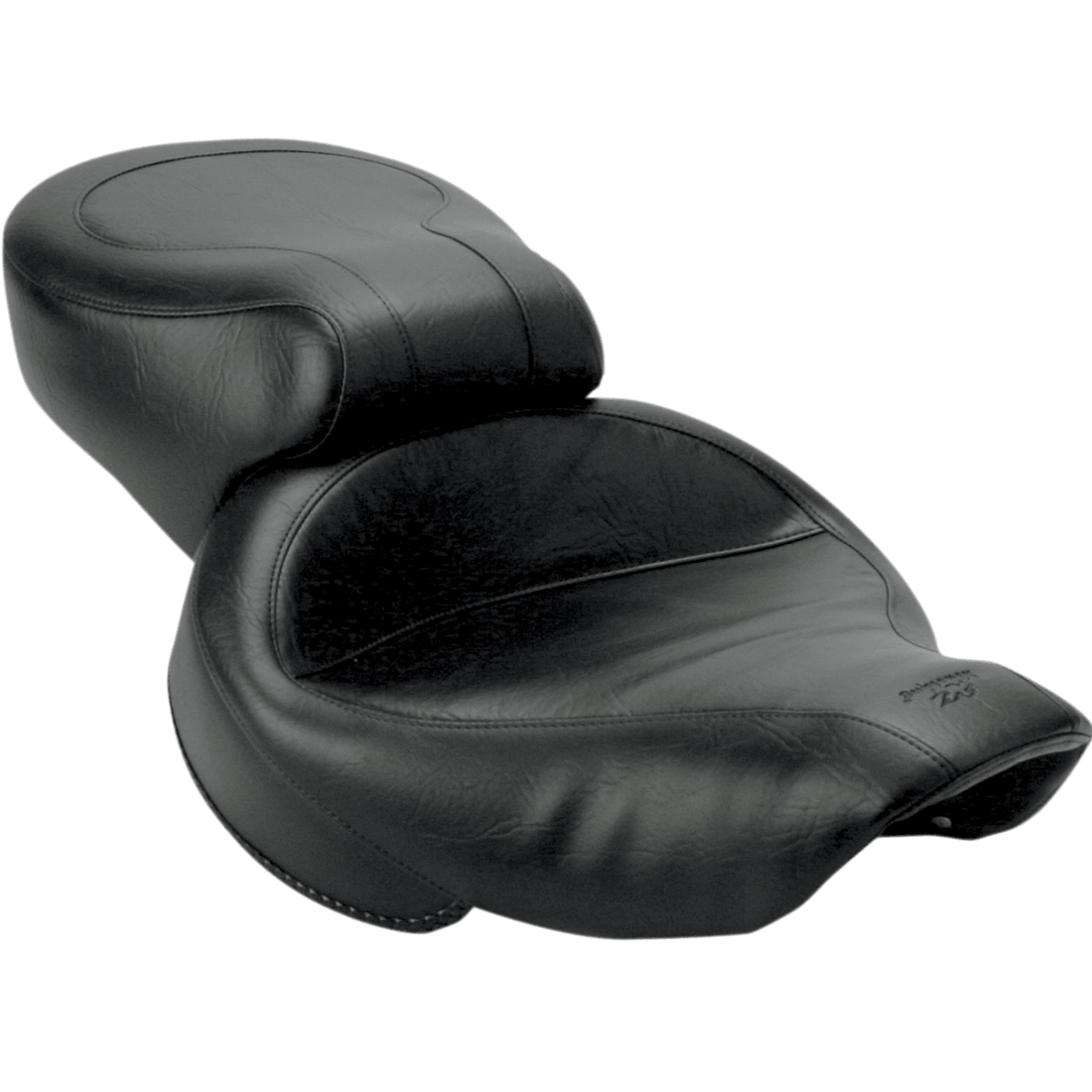 MUSTANG Vintage Style Seat Wide Smooth Black Dyna 75111