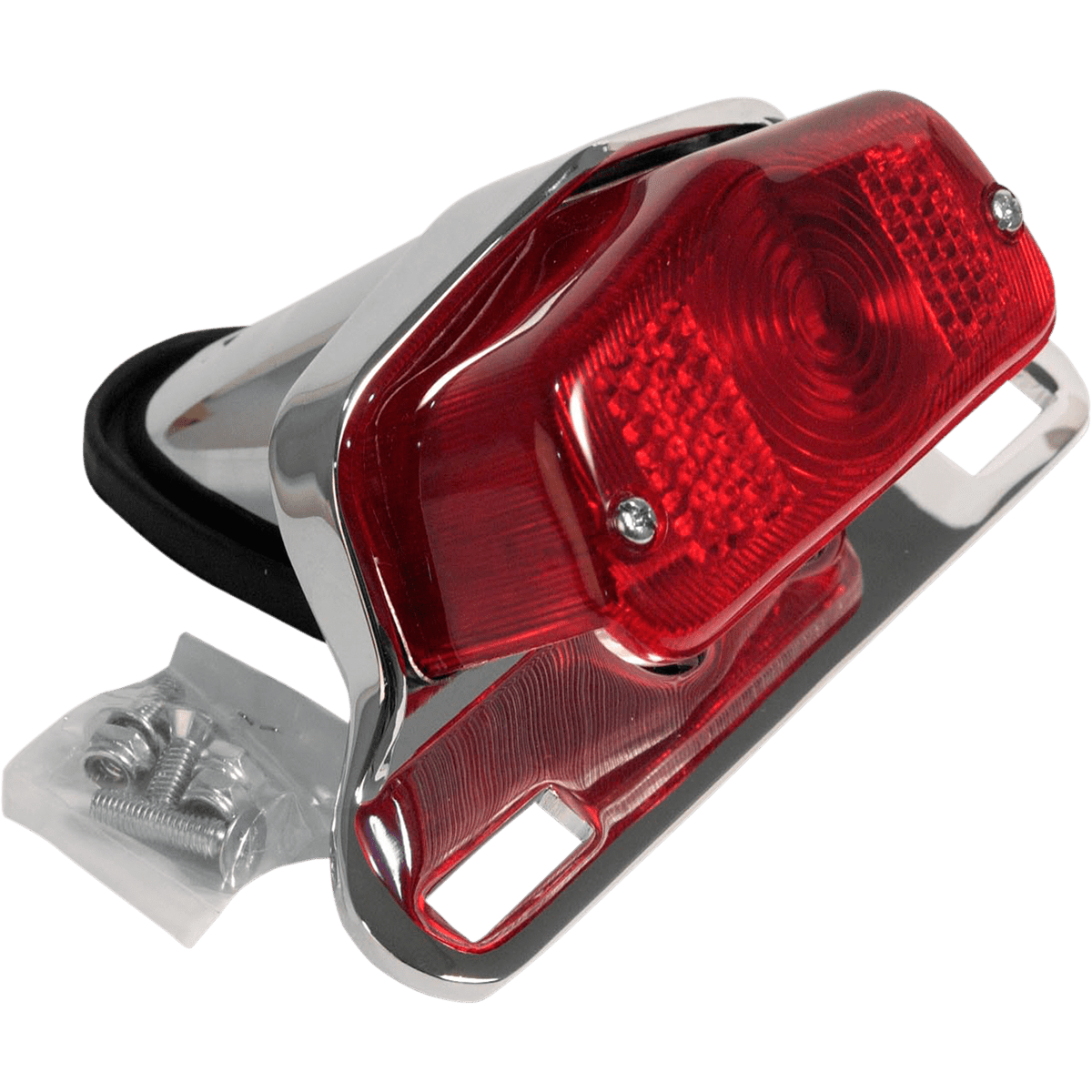 EMGO Taillight Chrome Bracket Red Lens